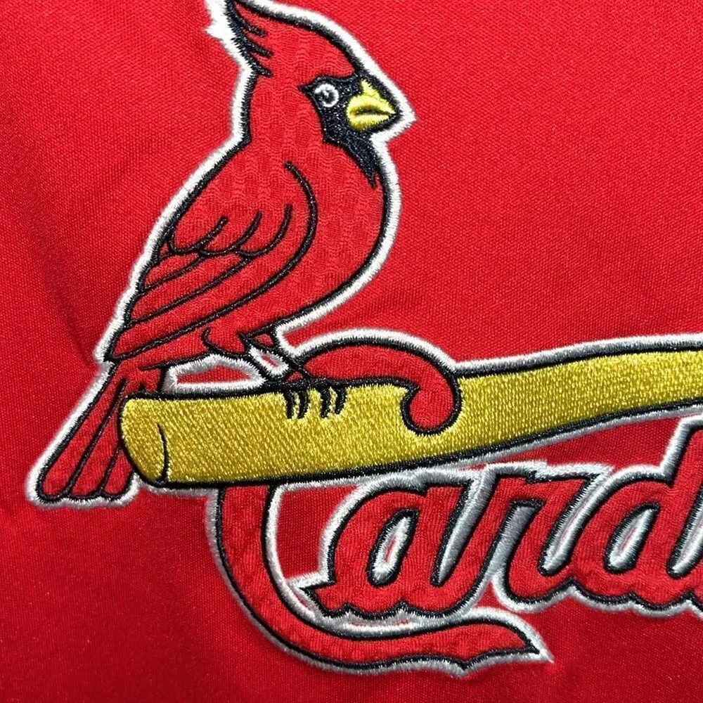 St Louis Cardinals sewn V-Neck polyester baseball jersey shirt spring training - Picture 2 of 5